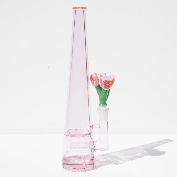 Pink Mimi w/ Pink Tulip Double Bowl