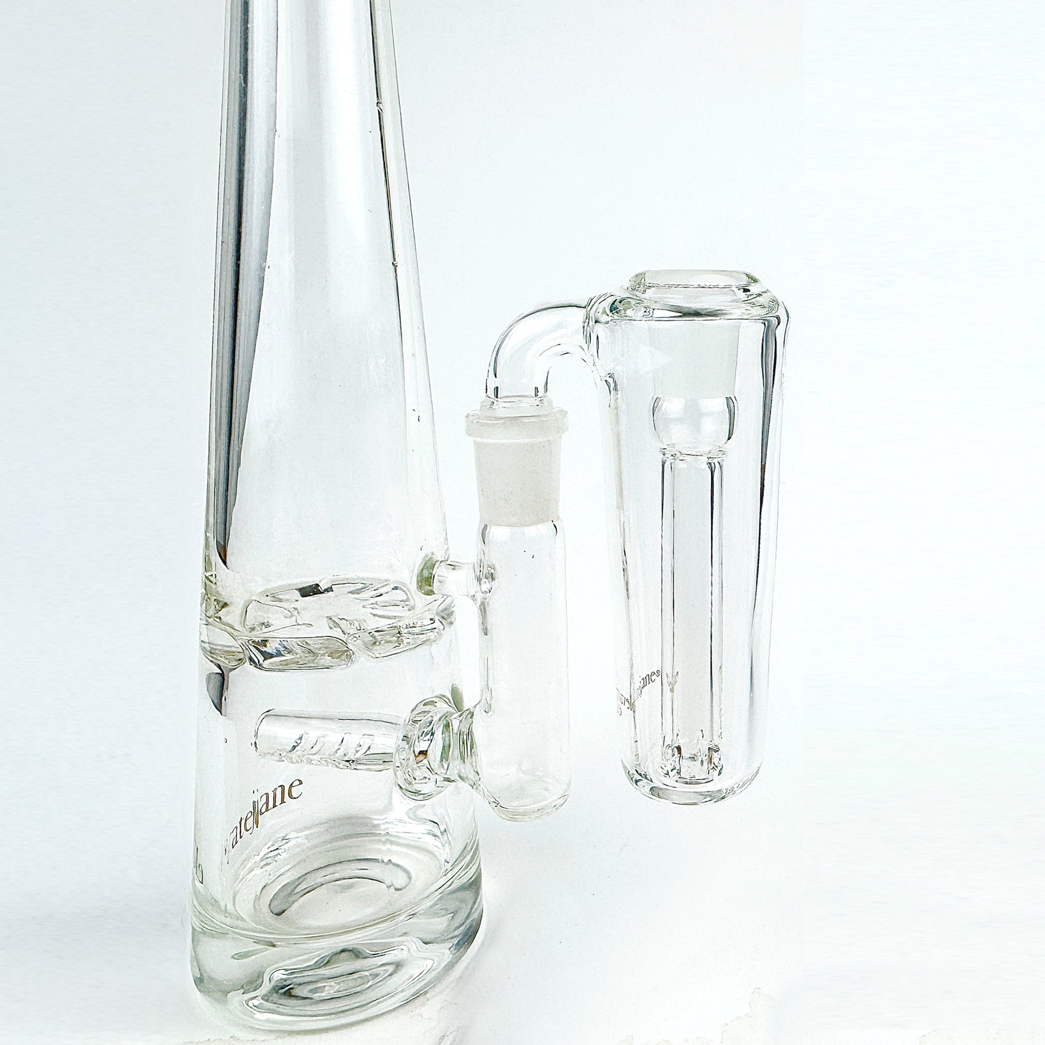 Conical 90 degree ashcatcher in matching Mimi bong