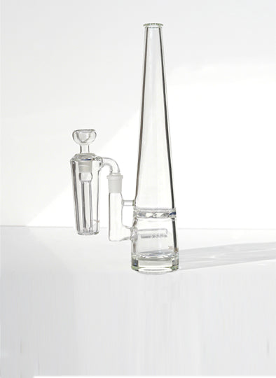 Conical 90 degree ash catcher in matching Mimi bong