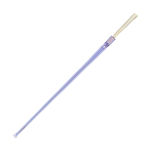 12 inch extra long Cruella joint holder, made from transparent purple glass