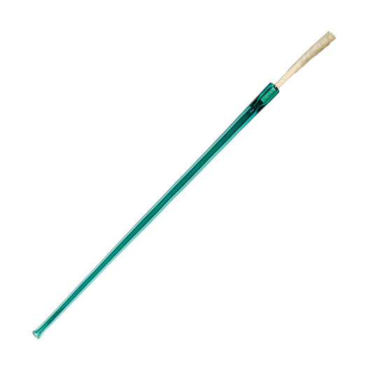 12 inch extra long Cruella joint holder, made from transparent teal glass