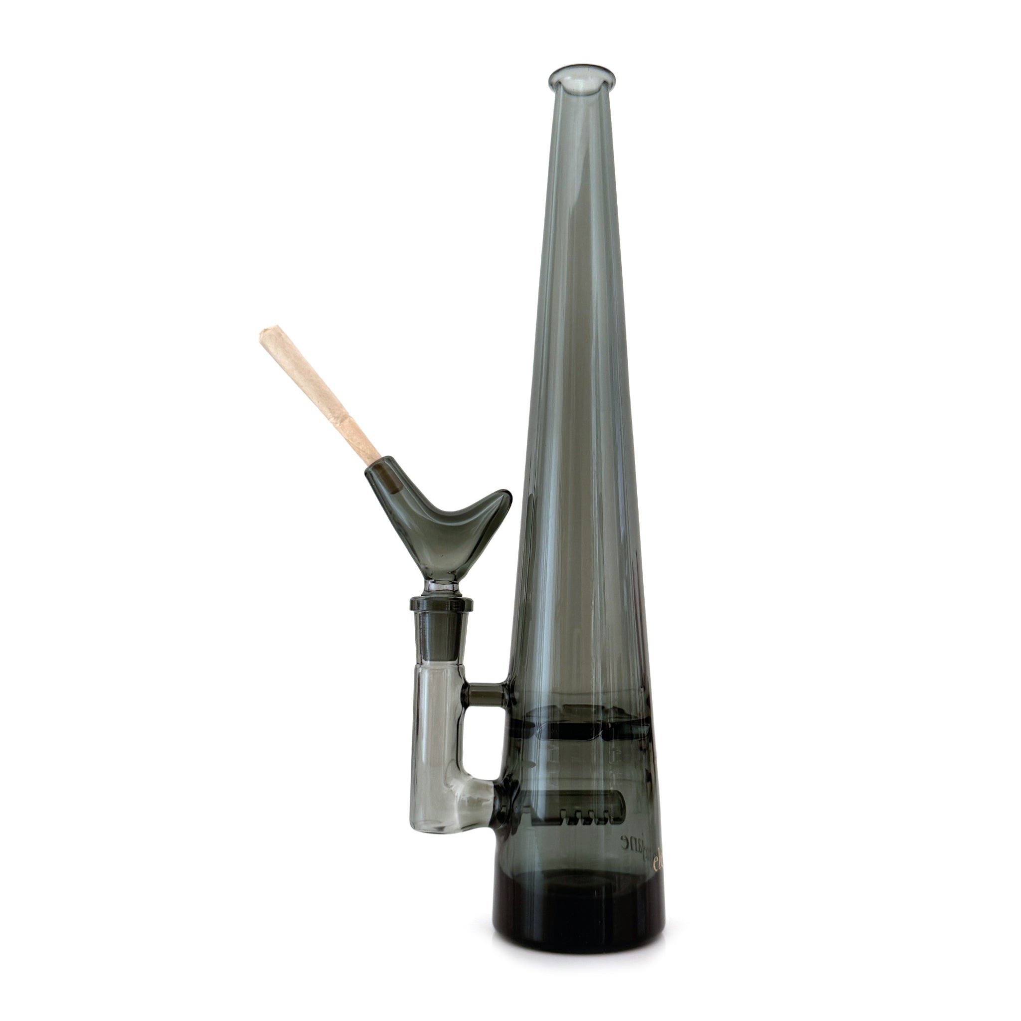 Elevate Jane Mimi smoke grey bong with matching JointBowl