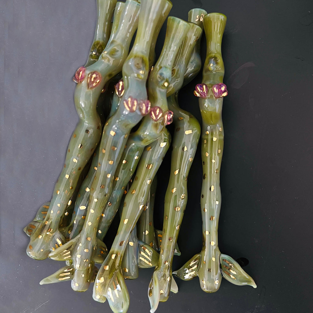 Limited Edition Mermaid J Holder - Sea Green Blue