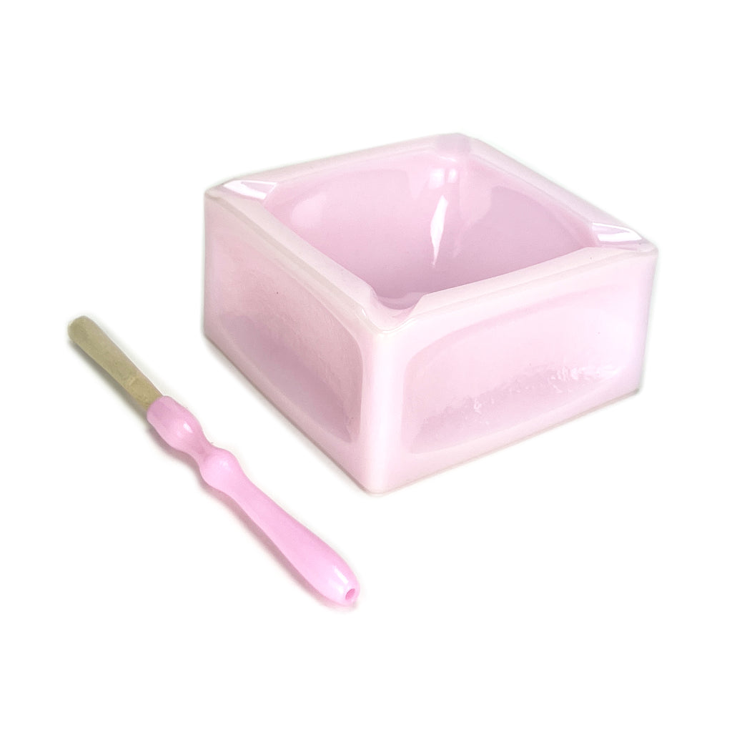 Ursula Ashtray + Glass Holder - Pink